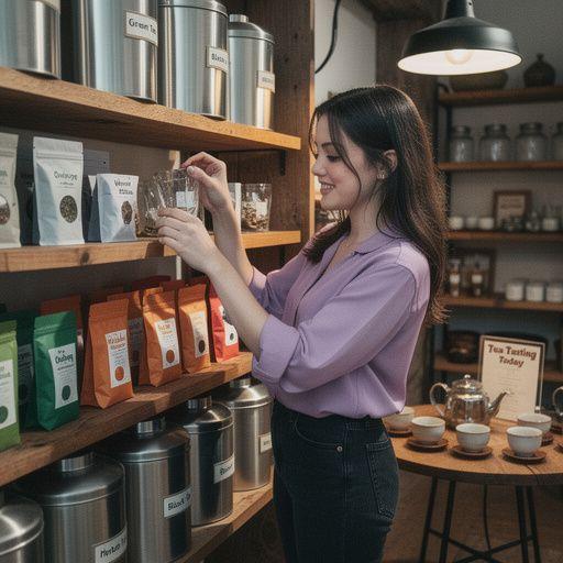 Raminantis arbatos ceremonijos momentas su levandomis.